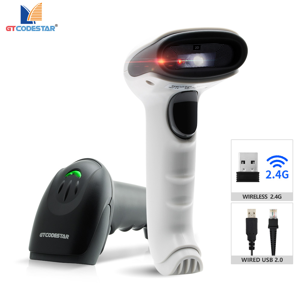 Barcode Scanner Wireless - GTCODESTAR X-9701C 핸드헬드 무선 2.4G 바코드