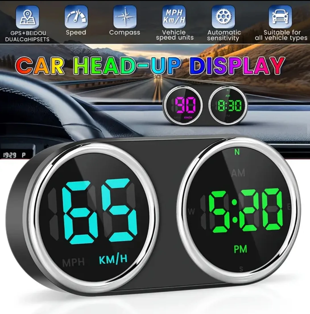 자동차 오토바이 전자 시계 GPS HUD KM/H MP - Electronics Gadgets For Car 리뷰 및 가격