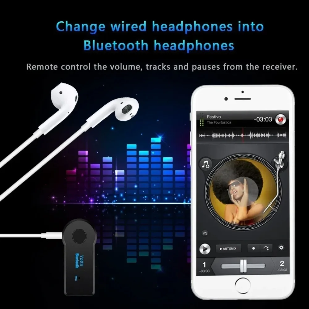 블루투스4.2 AUX 오디오 스테레오 음악 3.5mm  - Electronics Gadgets For Car 리뷰 및 가격