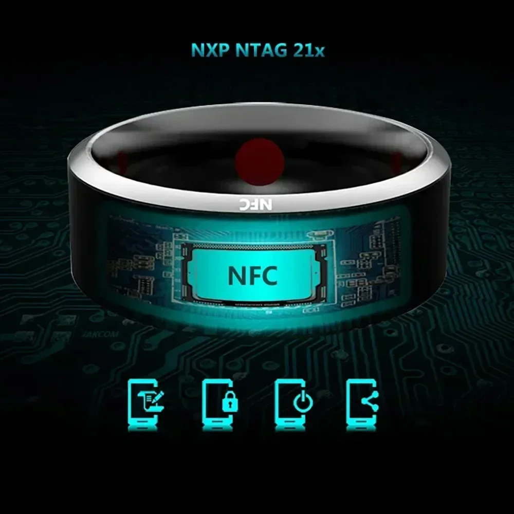 패션 NFC 제어 스마트 링 새로운 전자 블루투스 링  - Nfc Tag Programmable 리뷰 및 가격