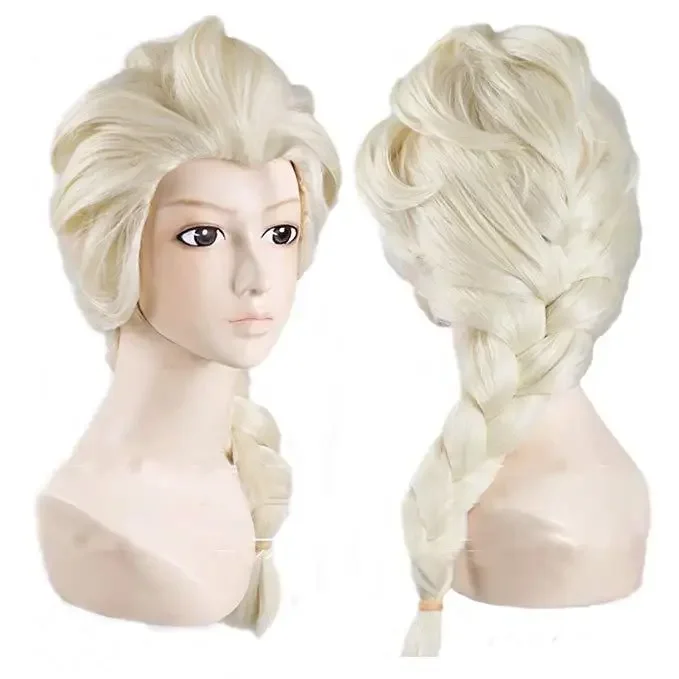 가발 영화 냉동 눈의 여왕 엘사 금발 머리 코스프레 가 - Elsa Gadget 리뷰 및 가격