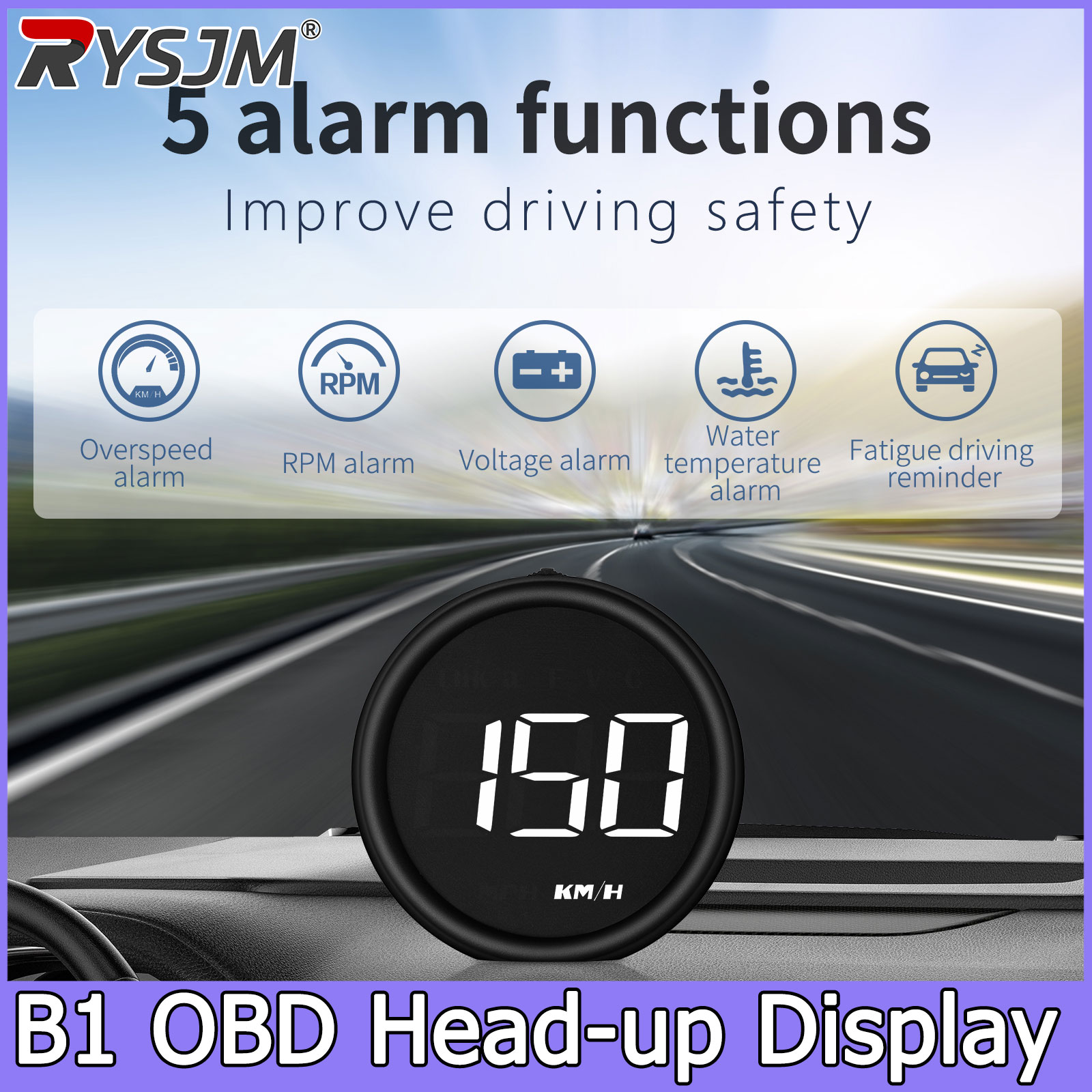 자동차 속도계 B1 Obd2 온보드 컴퓨터 HUD OB - Electronics Gadgets For Car 리뷰 및 가격